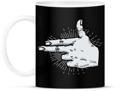 printfashion Kéz fegyver - Bögre - Fekete (1495125)