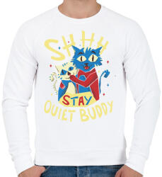 printfashion Cicák - buliznak - Férfi pulóver - Fehér (4222662)