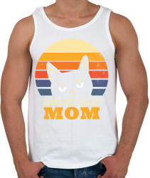 printfashion Best Cat Mom Ever - Férfi atléta - Fehér (6354991)