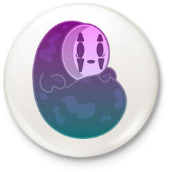 printfashion No-Face Spirit - Kitűző, hűtőmágnes - Fehér (13480021)
