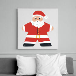 printfashion Cuki Mikulás - Vászonkép - Fehér (15146745)