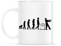 printfashion Zombi evolúció - Bögre - Fehér (14058440)