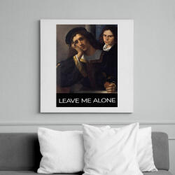 printfashion Leave me alone - Vászonkép - Fehér (7087546)