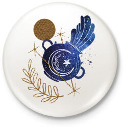 printfashion Vízöntő - Kitűző, hűtőmágnes - Fehér (6261119)