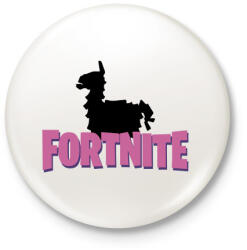 printfashion Fortnite Lama - Kitűző, hűtőmágnes - Fehér (3077825)