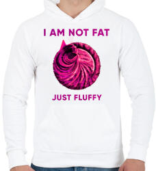 printfashion Fluffy cat - Férfi kapucnis pulóver - Fehér (6312838)