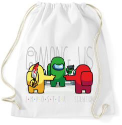 printfashion Among us - impostor situation - Sportzsák, Tornazsák - Fehér (4156819)