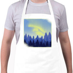 printfashion Téli táj - Kötény - Fehér (6257742)