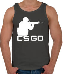 printfashion CS: GO - Férfi atléta - Sötétszürke (841948)