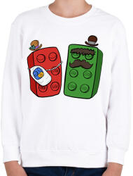 printfashion Lego család - Gyerek pulóver - Fehér (16182843)