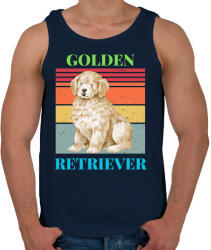 printfashion Golden Retriever - Férfi atléta - Sötétkék (14465725)