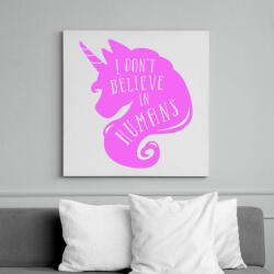 printfashion Nem hiszek az emberekben - Vászonkép - Fehér (6621795)