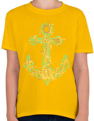 printfashion Elektrohorgony - Gyerek póló - Sárga (128556)