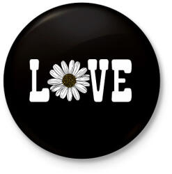 printfashion Love - Kitűző, hűtőmágnes - Fekete (16579737)