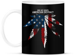 printfashion Amerikai kivonat - Bögre - Fekete (1071006)