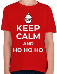 printfashion HO HO HO - Gyerek póló - Piros (9548938)
