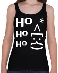 printfashion Ho ho ho Mikulás - Női atléta - Fekete (14911693)