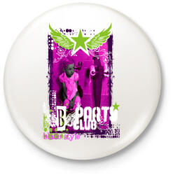 printfashion PARTY CLUB - Kitűző, hűtőmágnes - Fehér (3075240)