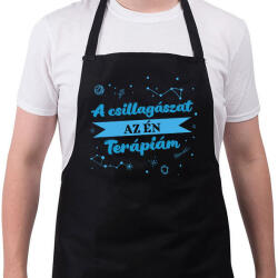 printfashion A csillagászat az én terápiám - Kötény - Fekete (9730394)
