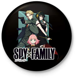 printfashion Forger család - Kitűző, hűtőmágnes - Fekete (14859594)