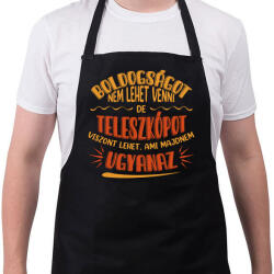 printfashion Boldogság - Teleszkóp - Kötény - Fekete (9727802)