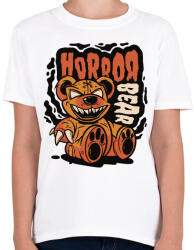 printfashion Horror medve - Gyerek póló - Fehér (5483858)