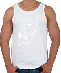 printfashion Macska a pólóban - Férfi atléta - Fehér (16064610)