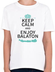 printfashion Keep Calm and Enjoy Balaton - Gyerek póló - Fehér (7348458)