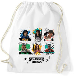 printfashion #StrangerThings szereplők - Sportzsák, Tornazsák - Fehér (11605502)
