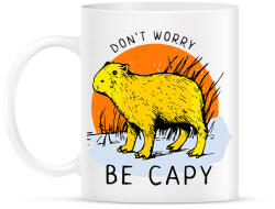 printfashion Dont worry be capy - Bögre - Fehér (15651670)