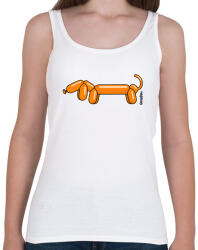 printfashion Narancssárga lufitacskó - Női atléta - Fehér (13427058)