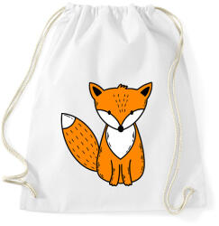 printfashion Róka - Sportzsák, Tornazsák - Fehér (13849409)