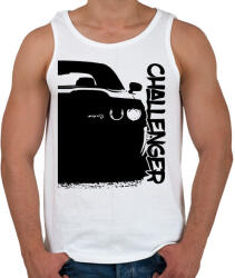 printfashion Dodge Challenger Half - Férfi atléta - Fehér (7589966)