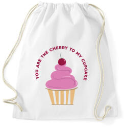 printfashion Meggyes muffin - Sportzsák, Tornazsák - Fehér (432116)