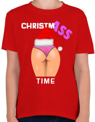 printfashion ChristmASS 2 - Gyerek póló - Piros (10140237)