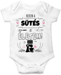printfashion Sütés az életem - Baba Body - Fehér (1332758)