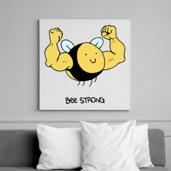 printfashion Bee strong - Vászonkép - Fehér (13633217)