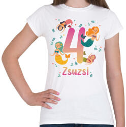 printfashion Sellős szülinap - névvel, számmal - Női póló - Fehér (13857044)