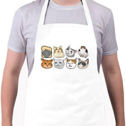 printfashion meme cats - Kötény - Fehér (4916263)