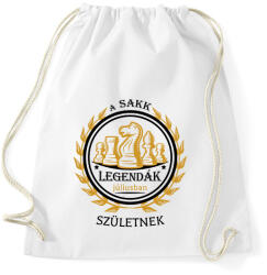printfashion A sakk legenda - Hónappal - Sportzsák, Tornazsák - Fehér (7452334)