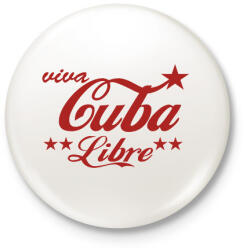 printfashion Cuba libre - Kitűző, hűtőmágnes - Fehér (12586164)