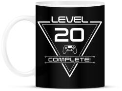 printfashion level-complete-20-white - Bögre - Fekete (1080543)