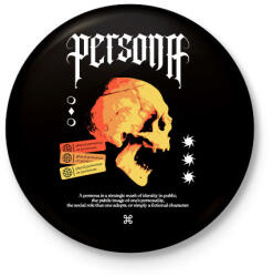 printfashion Persona - Kitűző, hűtőmágnes - Fekete (14438757)