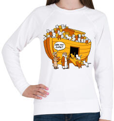 printfashion Cicafüggőség -Mózes - Női pulóver - Fehér (15993643)