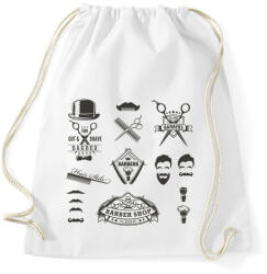 printfashion barber shop flyer - Sportzsák, Tornazsák - Fehér (4702548)