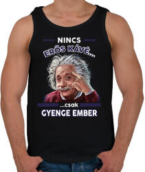 printfashion Nincs erős kávé. . . - Férfi atléta - Fekete (14822184)