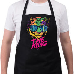 printfashion Tigris király - Kötény - Fekete (4928537)