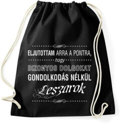 printfashion bizonyos-dolgokat-1-white - Sportzsák, Tornazsák - Fekete (781728)