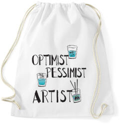 printfashion glass. artist. b - Sportzsák, Tornazsák - Fehér (15688765)