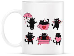 printfashion Love cats - Bögre - Fehér (15606772)